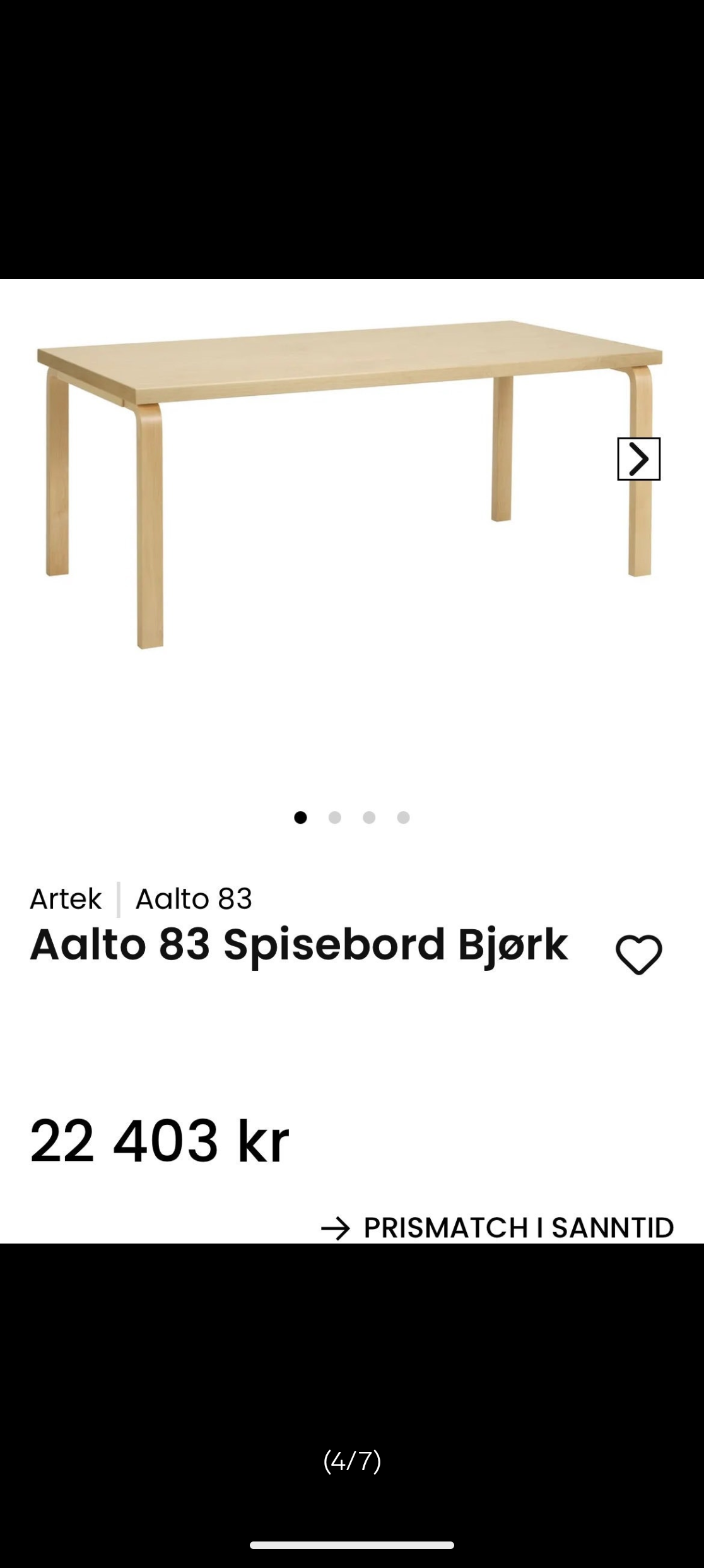 Bord fra Ålesund til Oslo