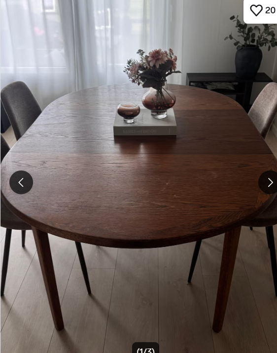 Oppdrag: Hente spisebord i Sandefjord - levere i Oslo, rundt diameter 120