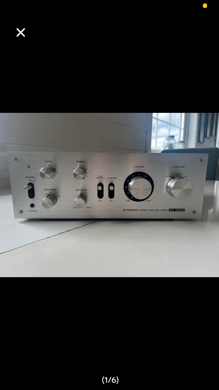 Oppdrag: Ønsker frakt Pioneer SA 6300 forsterker