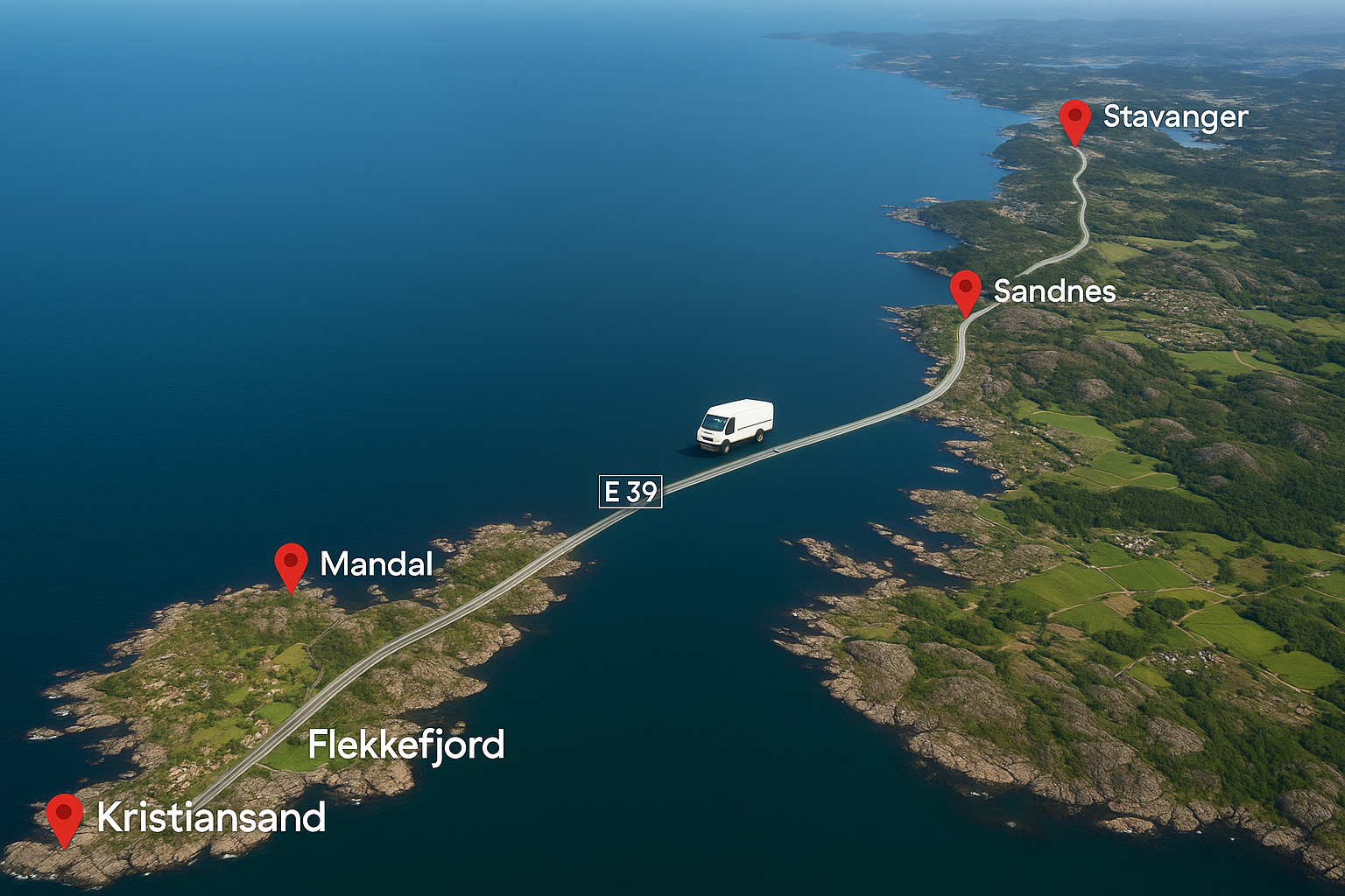 Langs E39 – finn oppdrag langs ruten